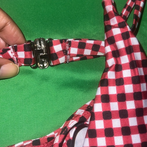 Red Gingham Bikini Set size Large - Picture 6 of 6